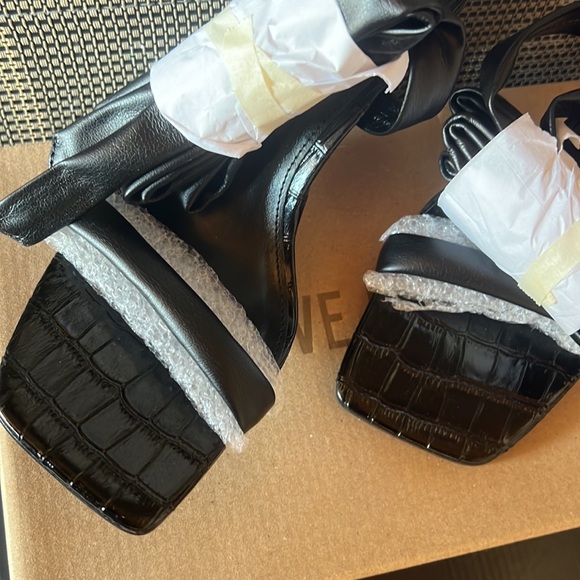 Steve Madden Womens Utilize Ankle-Tie Dres Black 7.5M - Picture 4 of 5